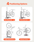 Bike Rack Stand 406-700mm Mountain Road Bikes Vertical Horizontal Black