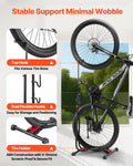Bike Rack Stand 406-700mm Mountain Road Bikes Vertical Horizontal Black