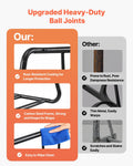 Bike Rack 6 Bicycle Carbon Steel Double-Sided Grid Freestanding