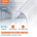 Strip Curtain 3048cm Clear Ribbed PVC 3mm Bulk Roll Door Strips