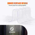 Strip Curtain 3048cm Clear Ribbed PVC 3mm Bulk Roll Door Strips
