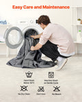Weighted Blanket 11kg QUEEN Grey Cooling Breathable Glass Beads