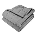 Weighted Blanket 11kg QUEEN Grey Cooling Breathable Glass Beads