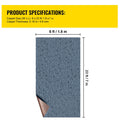 Gray Marine Carpet 6 ft x 23 ft Boat Carpet Rugs Indoor Outdoor Rugs for Patio Deck Anti-Slide TPR Water-Proof Back Cut Outdoor Marine Carpeting Easy Clean Outdoor Carpet Roll
