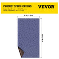 Indoor Outdoor Rug Blue 6x13ft Runner Patio Deck 1.8x4m