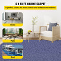 Blue Outdoor Indoor Rug Runner 1.8x5.5m 6x18ft Patio