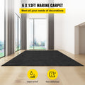 VEVOR Bass Boat Carpet Cutpile 6x13ft Marine Charcoal Black
