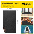 VEVOR Bass Boat Carpet Cutpile 6x13ft Marine Charcoal Black