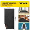 Marine Carpet 6x23ft Charcoal Waterproof Boat Carpet TPR Backing