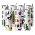 8 Pack 30oz Sublimation Tumblers Stainless Steel Double Wall
