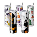 8 Pack 30oz Sublimation Tumblers Stainless Steel Double Wall
