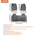 Chevrolet Silverado GMC Sierra 1500 Floor Mats 3 Piece Set