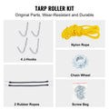 Hand Crank Tarp Roller 1.6-2.6m Manual Dump Truck Aluminum Alloy