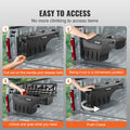 Truck Bed Storage Box 25L Lockable Swing Case Ford F-150 2015-21