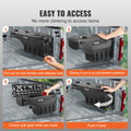 Truck Bed Storage Box 25L Lockable Wheel Well Tool Box Ford F-150