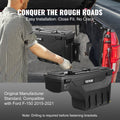 Truck Bed Storage Box 25L Lockable Wheel Well Tool Box Ford F-150