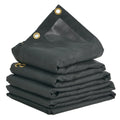 Dump Truck Mesh Tarp 5x14ft Black PVC Heavy Duty Cover