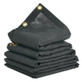 Dump Truck Mesh Tarp 6x14ft PVC Coated Black Heavy Duty Cover