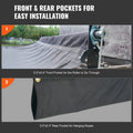 Dump Truck Mesh Tarp 7x14ft Black PVC Heavy Duty Cover