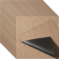 Carpet Tiles 20x20cm 16 Pack Dark Brown Padded Reusable Squares
