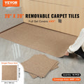 Carpet Tiles 20x20cm 16 Pack Dark Brown Padded Reusable Squares