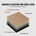 Carpet Tiles 20x20cm 16 Pack Dark Brown Padded Reusable Squares