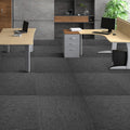 Carpet Tiles 20x20 Dark Grey 20 Pack Padded Reusable Square Indoor