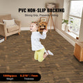 Carpet Tiles 20x20 Padded 12 Pack Mixed Brown DIY Install