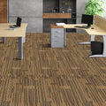 Carpet Tiles 20x20 Padded 12 Pack Mixed Brown DIY Install