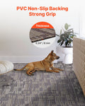 Carpet Tiles 610x610mm 24pc Grey Brown Modular Square Rug 8.9m²