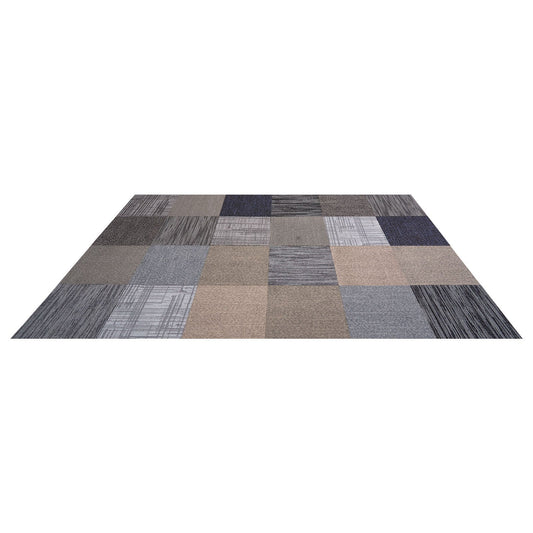 Carpet Tiles 24 PCS 508x508mm Modular Soft Padded Multicolour
