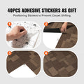 Carpet Tiles 24x24 Padded Mixed Brown 24 Pack DIY