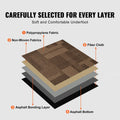 Carpet Tiles 24x24 Padded Mixed Brown 24 Pack DIY