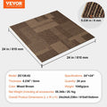 Carpet Tiles 24x24 Padded Mixed Brown 24 Pack DIY