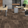 Carpet Tiles 24x24 Padded Mixed Brown 24 Pack DIY