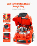 Mechanic Car Repair Set 60pc Kids Toy Lights Sounds Steering Wheel Red