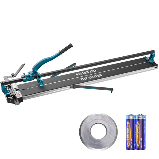 Manual Tile Cutter, 1200mm, Porcelain Ceramic Tile Cutter with Tungsten Carbide Cutting Wheel, Infrared Positioning, Anti-Skid Feet, Durable Rails for professional installers or beginners