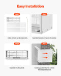 Air Conditioner Wall Sleeve 42in Exterior Grille AC Installation