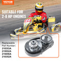 Drive Clutch 2-8HP Engine 2000RPM Asymmetric Wheels Rubber Belt