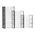 Shoe Storage Boxes 12 Pack Stackable Plastic Organiser Black