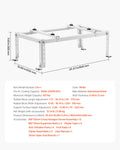 VEVOR Mini Split Ground Stand 9000-24000 BTU Anti Vibration
