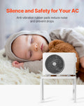 Mini Split AC Ground Stand 9000-18000 BTU Anti Vibration Adjustable