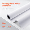Plotter Paper 609.6mm x 45.7m CAD Bond 4 Rolls 50.8mm Core