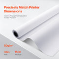 Plotter Paper 914mm x 45.7m 4 Rolls CAD Bond 50.8mm Core