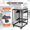 15U Open Frame Server Rack 23-40in Adjustable Depth 4 Post