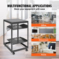15U Open Frame Server Rack 23-40in Adjustable Depth 4 Post