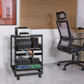 15U Open Frame Server Rack 23-40in Adjustable Depth 4 Post