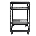 15U Open Frame Server Rack 23-40in Adjustable Depth 4 Post