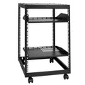 15U Open Frame Server Rack 23-40in Adjustable Depth 4 Post
