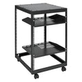 15U Open Frame Server Rack 23-40in Adjustable Depth 4 Post